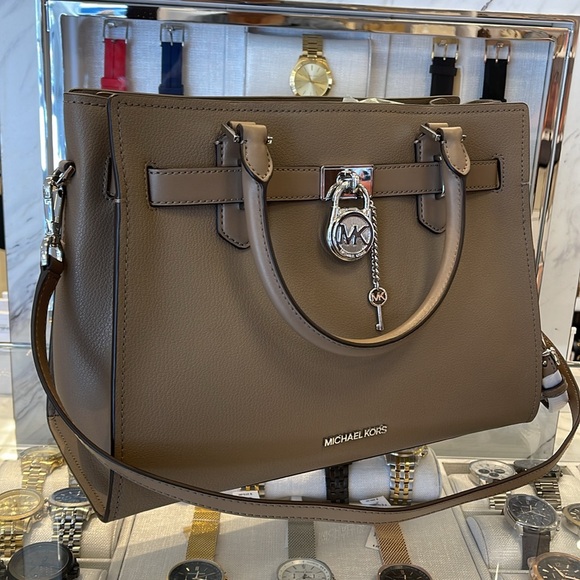 MICHAEL KORS HAMILTON MEDIUM SATCHEL 
 COLOR: Dusk 
NWT - Picture 2 of 16